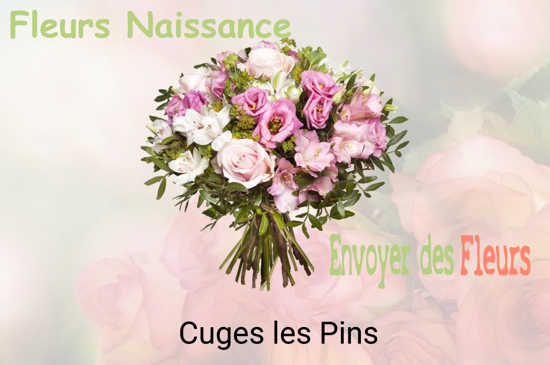 Bouquet de fleurs de naissance livré à Cuges-les-Pins